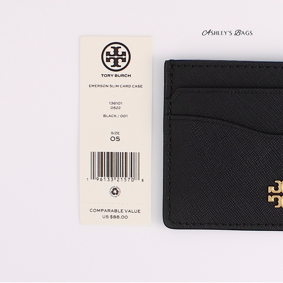 Tory Burch Emerson East West Flap Shoulder Bag Crossbody & Card Holder In Black - Picture 15 of 15